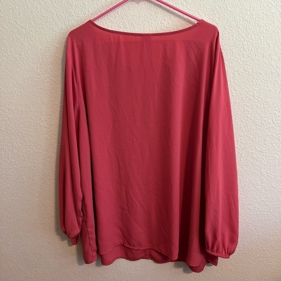 Terra & Sky Pink Blouse 1X - Picture 8 of 9